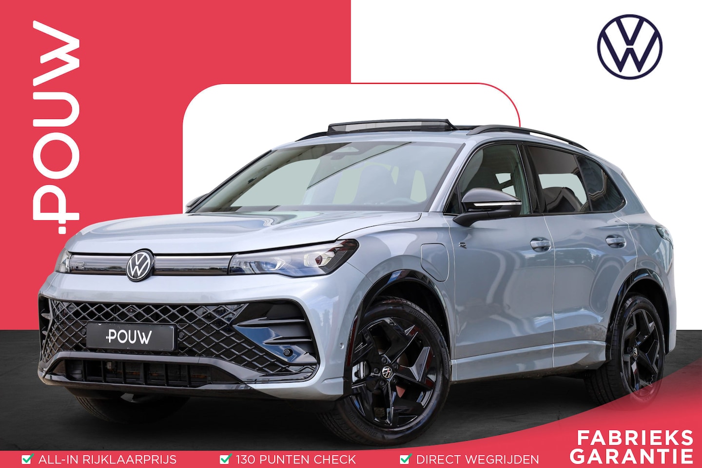 Volkswagen Tiguan - 1.5 204pk eHybrid R-Line Edition | Panoramadak | Trekhaak | Rondomzicht Camera - AutoWereld.nl