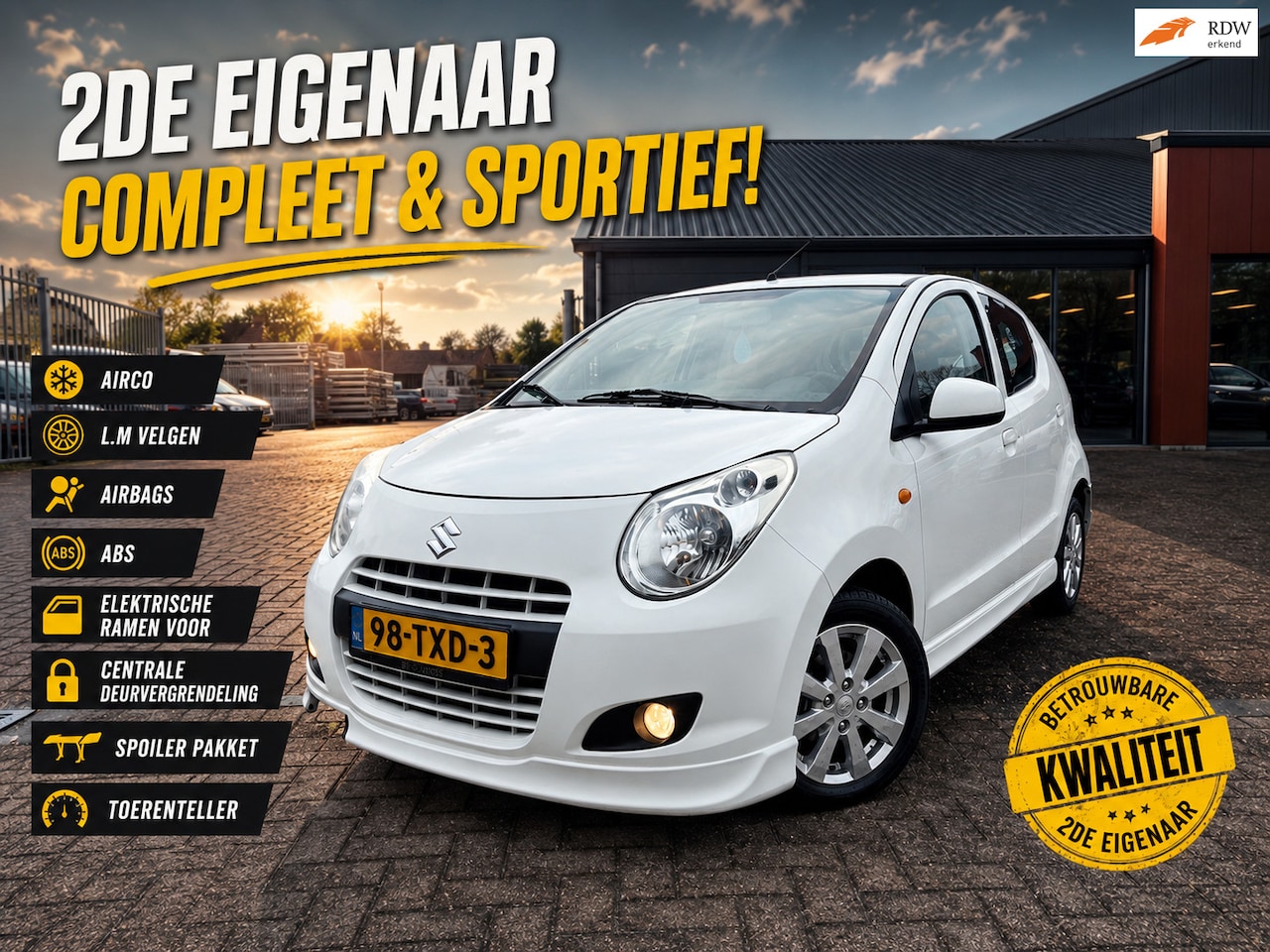 Suzuki Alto - 1.0 Exclusive / Airco / L.m Velgen / Toerenteller - AutoWereld.nl