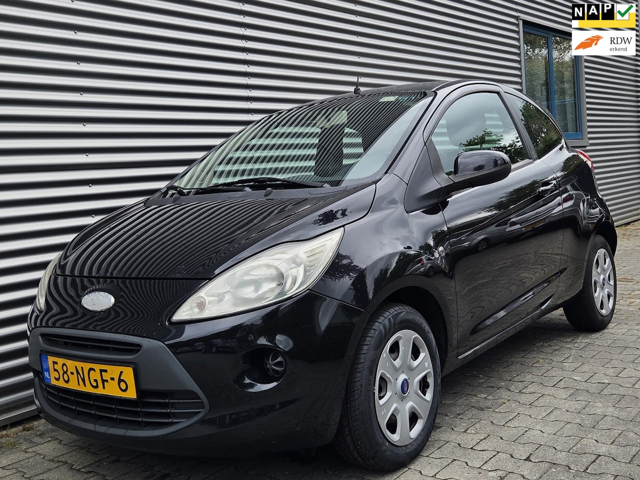 Ford Ka - 1.2 Cool&Sound 08-2010 Zwart Metallic *AIRCO* APK NIEUW!! - AutoWereld.nl