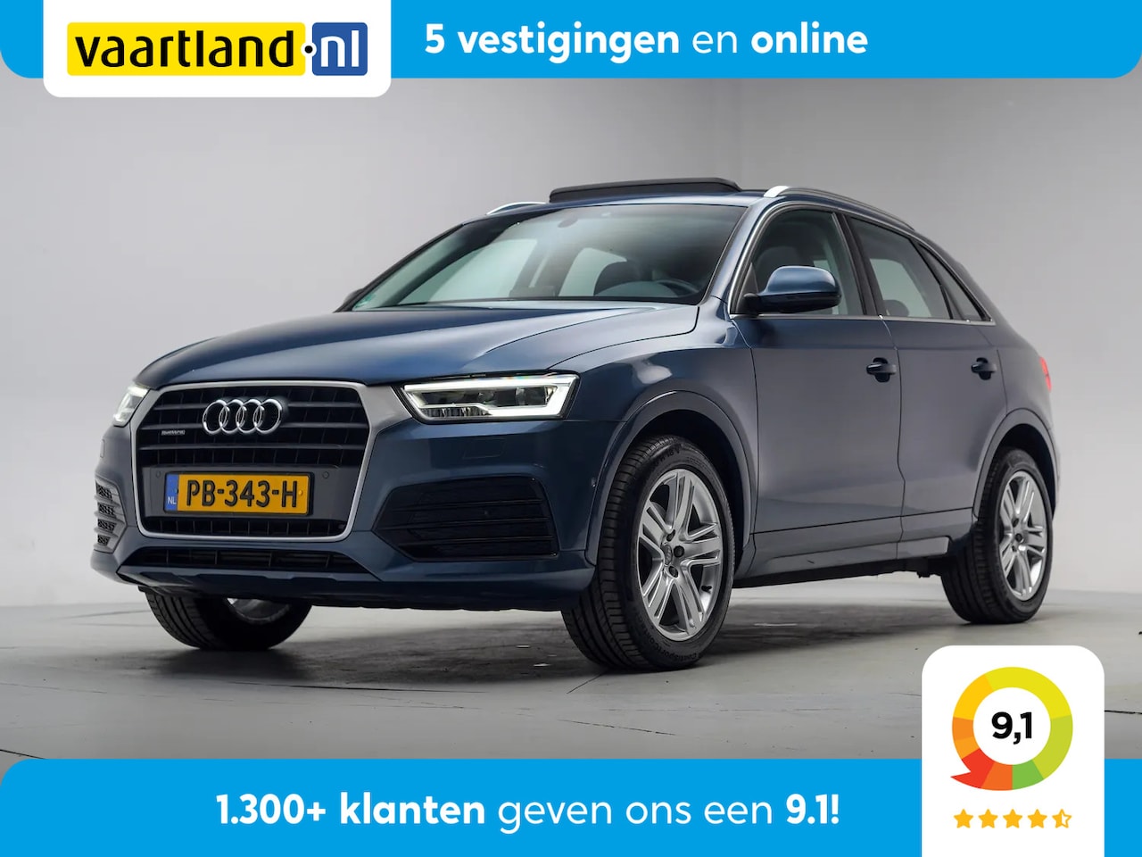 Audi Q3 - 2.0 TFSI 180pk Quattro Design Pro Line Plus Aut. [ Panorama LED Trekhaak Leder/Alcantara ] - AutoWereld.nl
