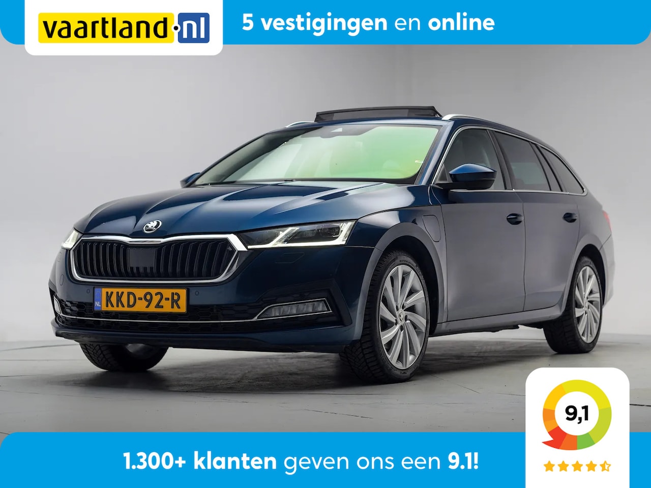 Skoda Octavia Combi - 1.4 TSI iV PHEV Clever+ [ Panorama Alcantara/leder Virtual ] - AutoWereld.nl