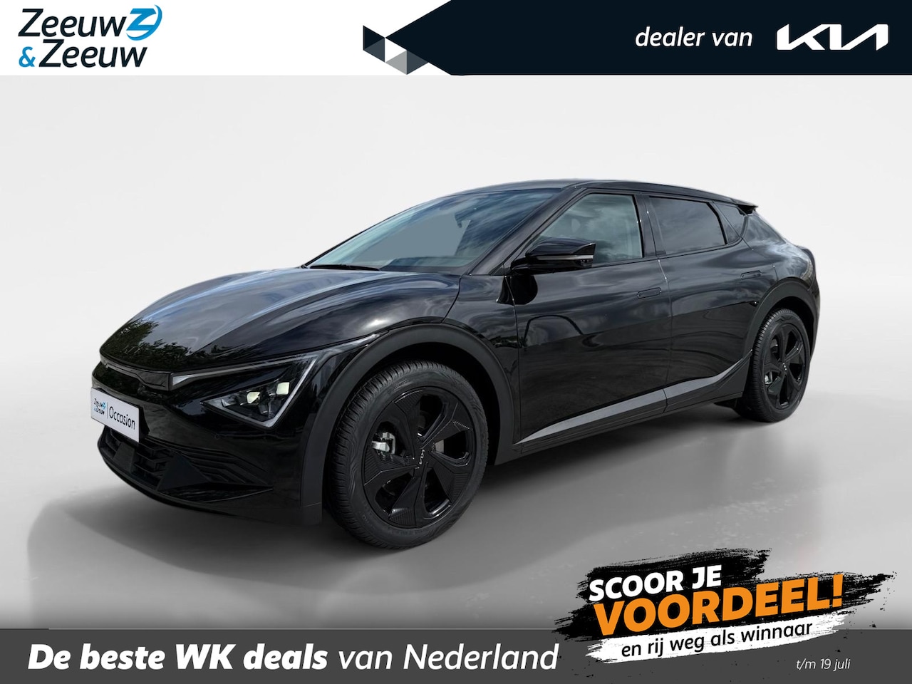 Kia EV6 - Black Edition 63 kWh | 20 INCH BLACK WHEELS & ALL SEASON | BLACK EDITION | NAVI | CAMERA | - AutoWereld.nl