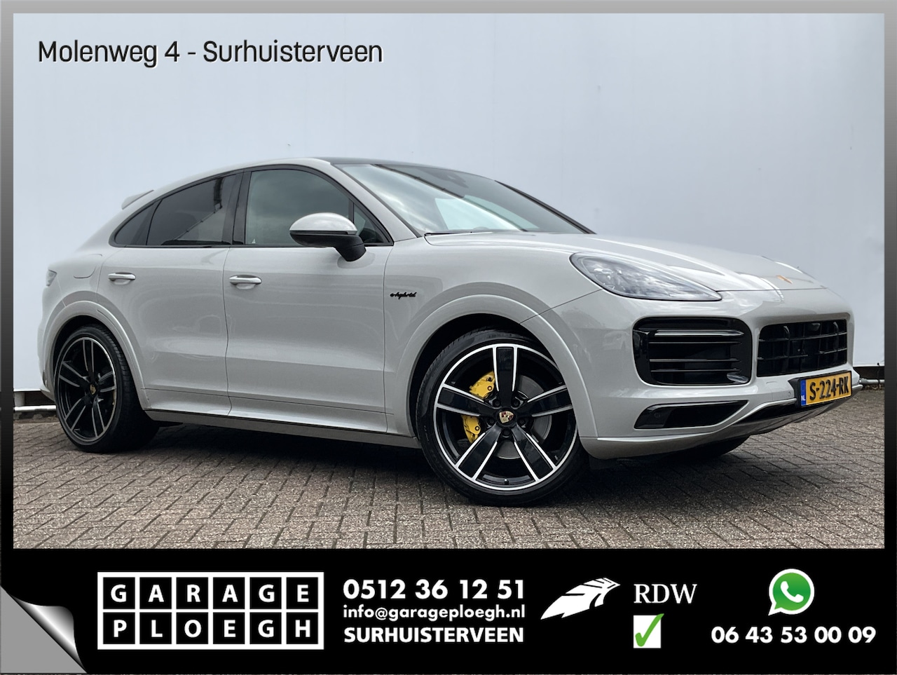 Porsche Cayenne Coupé - 3.0 E-Hybrid Platinum Edition Pano Bose SportChrono 14-Voudig Orig.NL Luchtvering Incl.BTW - AutoWereld.nl