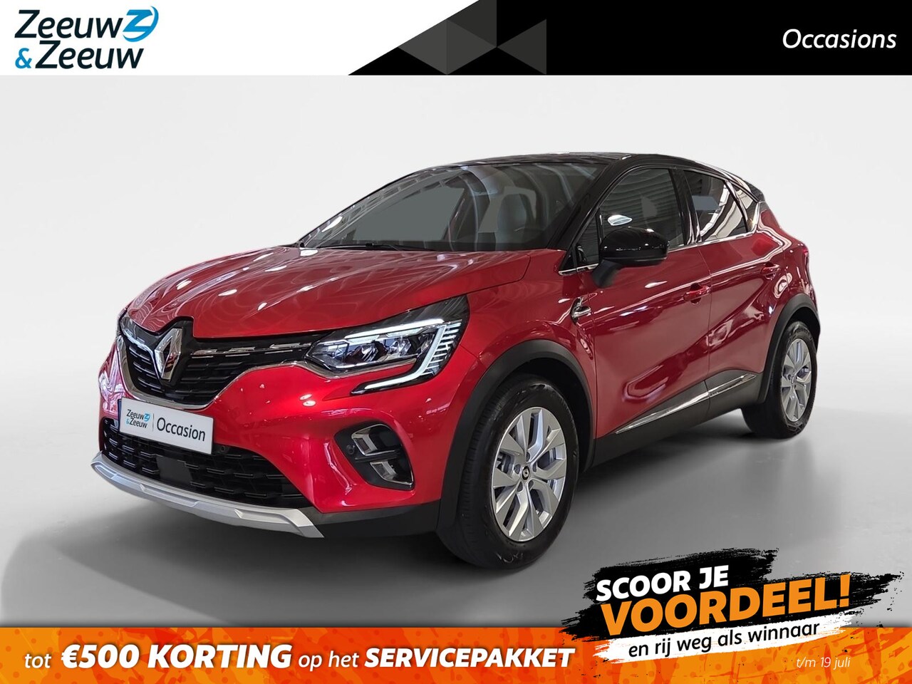 Renault Captur - 1.6 E-Tech Hybrid 145 Intens * Automaat * Camera * Carplay * Cruise Control * LM Velgen * - AutoWereld.nl