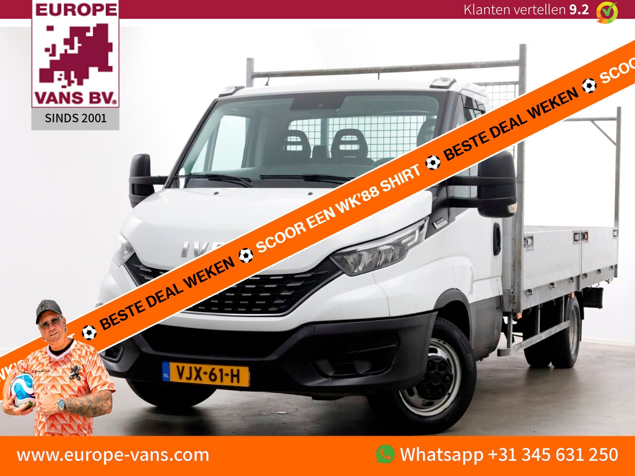 Iveco Daily - 40C18 3.0 180pk HiMatic Automaat XXL Open Laadbak L459cm Trekhaak 3500kg 03-2021 - AutoWereld.nl