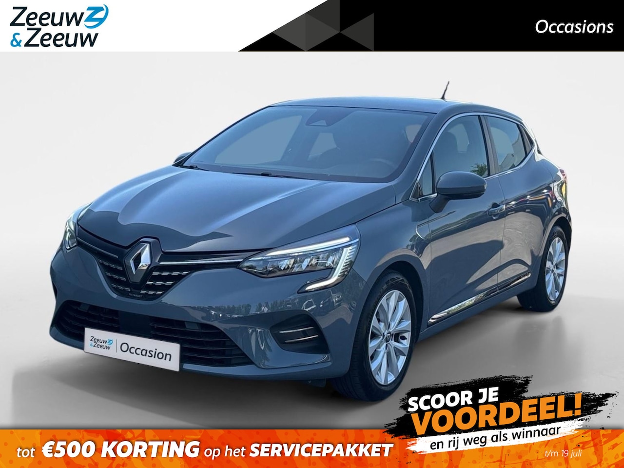 Renault Clio - 90PK TCe Intens | Trekhaak | Armsteun | Navi | Parkeersensoren | Climate Control | Apple C - AutoWereld.nl