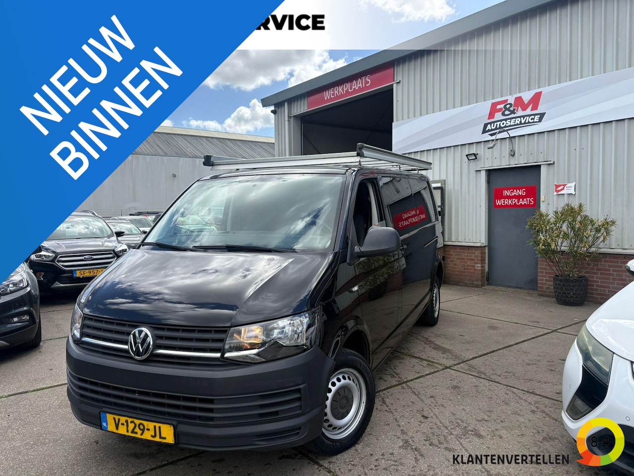 Volkswagen Transporter - 2.0 TDI L2H1 Trendline Airco, 2x schuifdeur, trekhaak, imperiaal - AutoWereld.nl