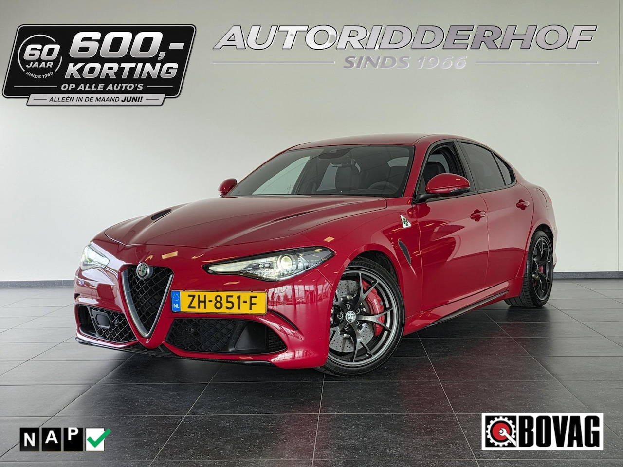 Alfa Romeo Giulia - 2.9 V6 Quadrifoglio | Keramische remmen - AutoWereld.nl
