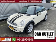 MINI Cooper - 1.6 Cooper Pepper Leer/Stof, A/C, Stoelvw, Pano, LM, – Inruil Mogelijk –