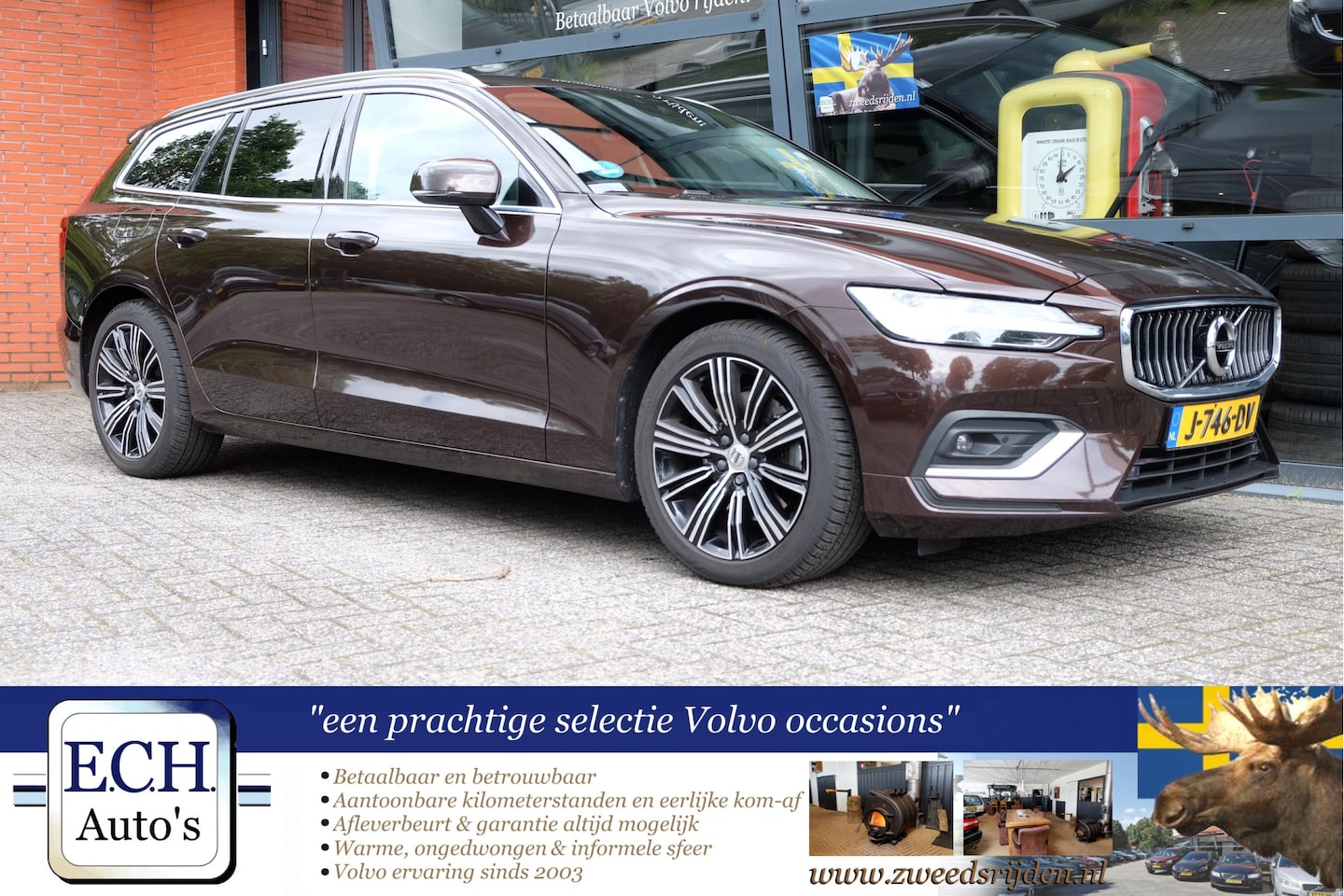 Volvo V60 - 2.0 B3 177 pk Mild-Hybrid Inscription, Leer, Adaptieve CC - AutoWereld.nl