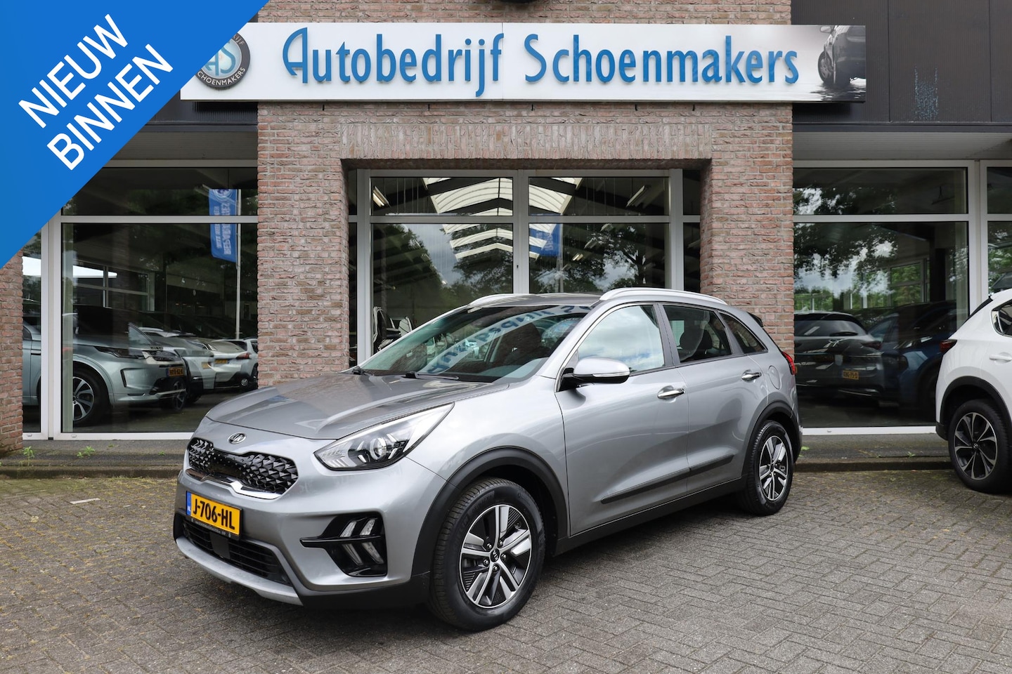 Kia Niro - 1.6 GDi Hybrid DynamicLine DEALERONH. NAP TREKHAAK CAMERA CARPLAY HALF-LEER ACC DAB NAVI C - AutoWereld.nl