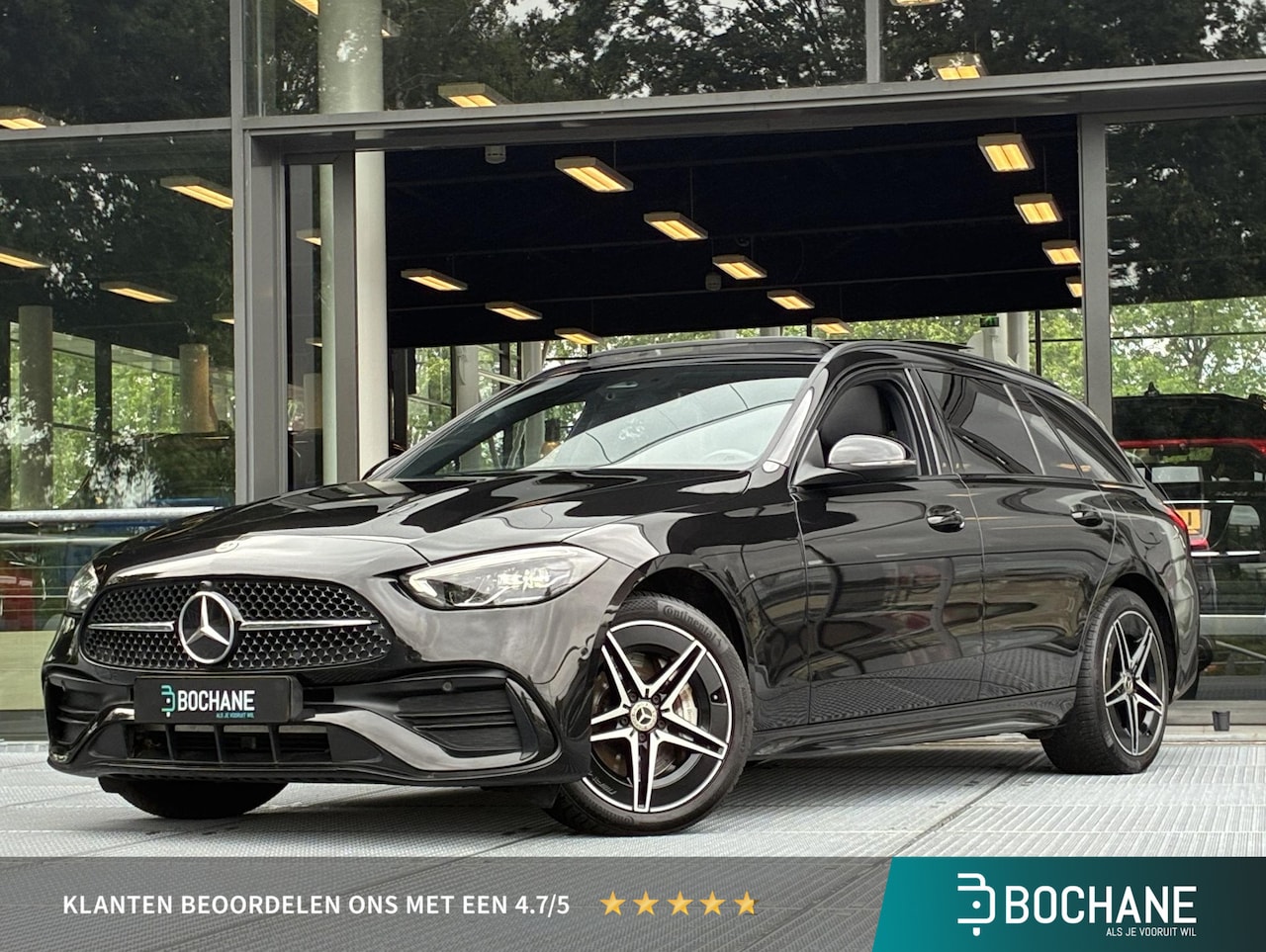 Mercedes-Benz C-klasse Estate - 300 e AMG Line 312PK | Trekhaak | Navigatie | Schuif/kanteldak | Stoelverwarming | Sfeerve - AutoWereld.nl