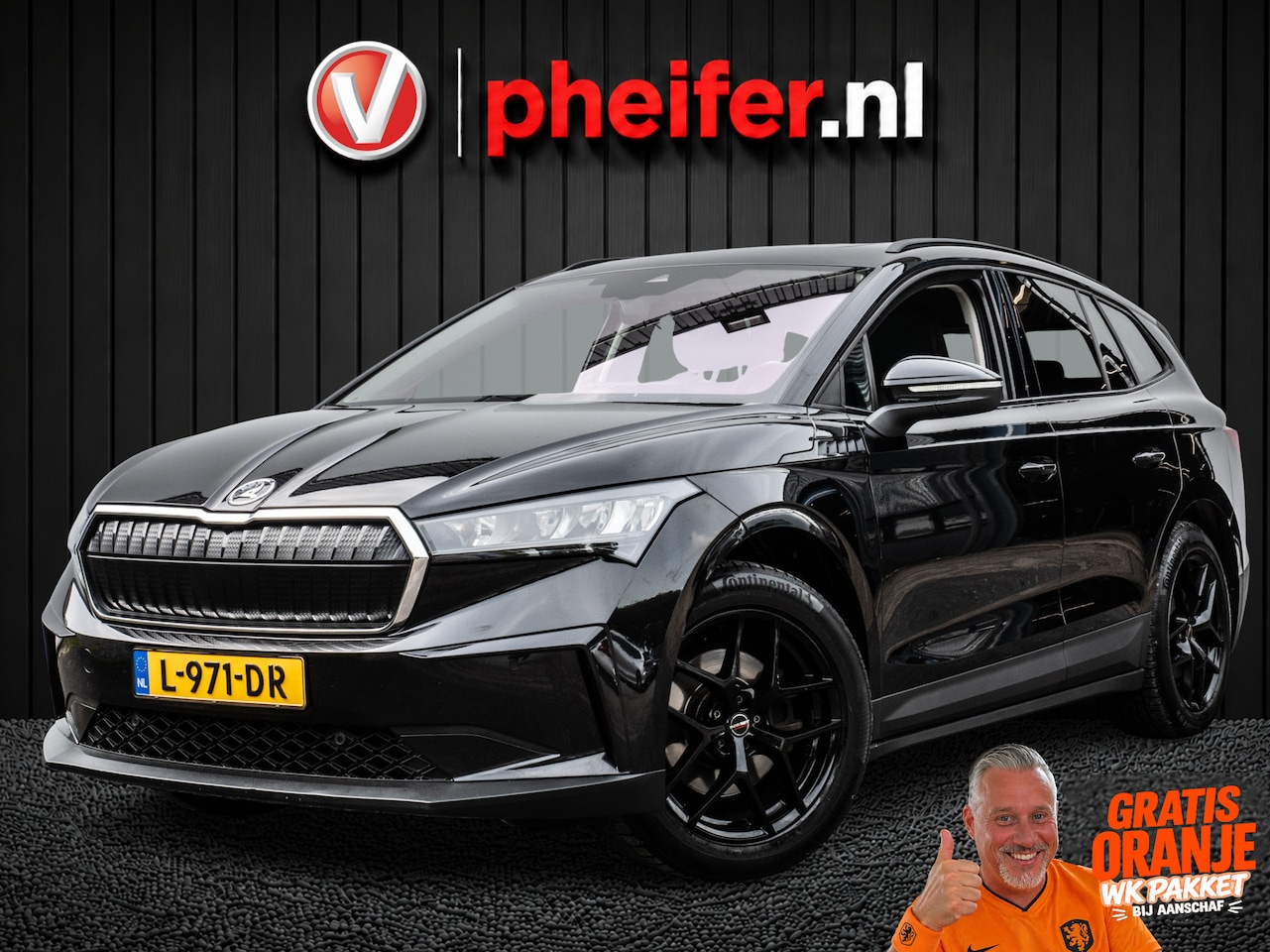 Skoda Enyaq iV - 60 SOH 90% Panoramadak/ Stoel-stuurverwarming/ Camera/ Navigatie/ Carplay/ Memory/ Blindsp - AutoWereld.nl