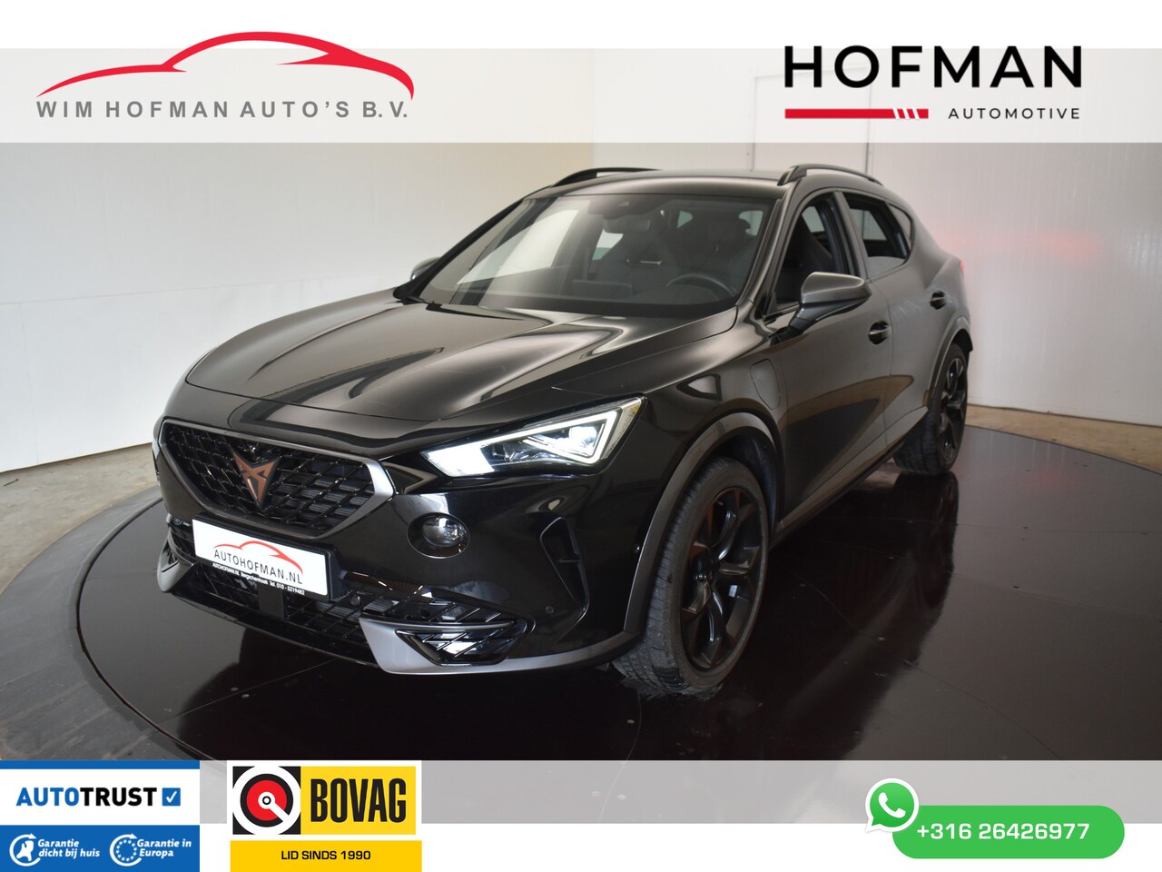 CUPRA Formentor - 1.4 e-Hybrid VZ 245PK Black Edition El AKlep Cupra Stuur 360ºCamera - AutoWereld.nl
