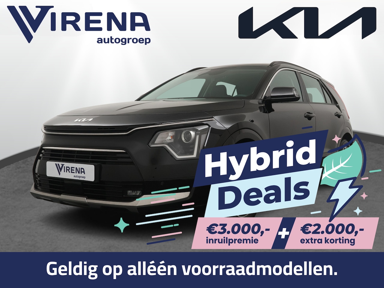 Kia Niro - 1.6 GDi Hybrid DynamicLine - €5.000,- voordeel - Adaptieve cruise control - Navigatie - Ke - AutoWereld.nl