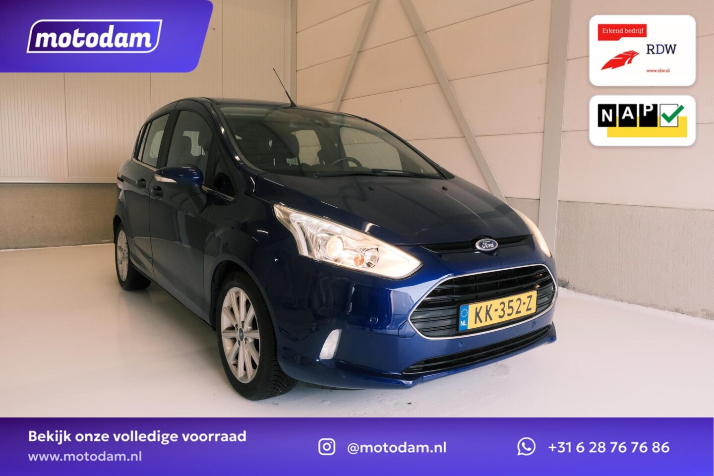 Ford B-Max - 1.0 EcoBoost Titanium NAP NAVI CAMERA - AutoWereld.nl