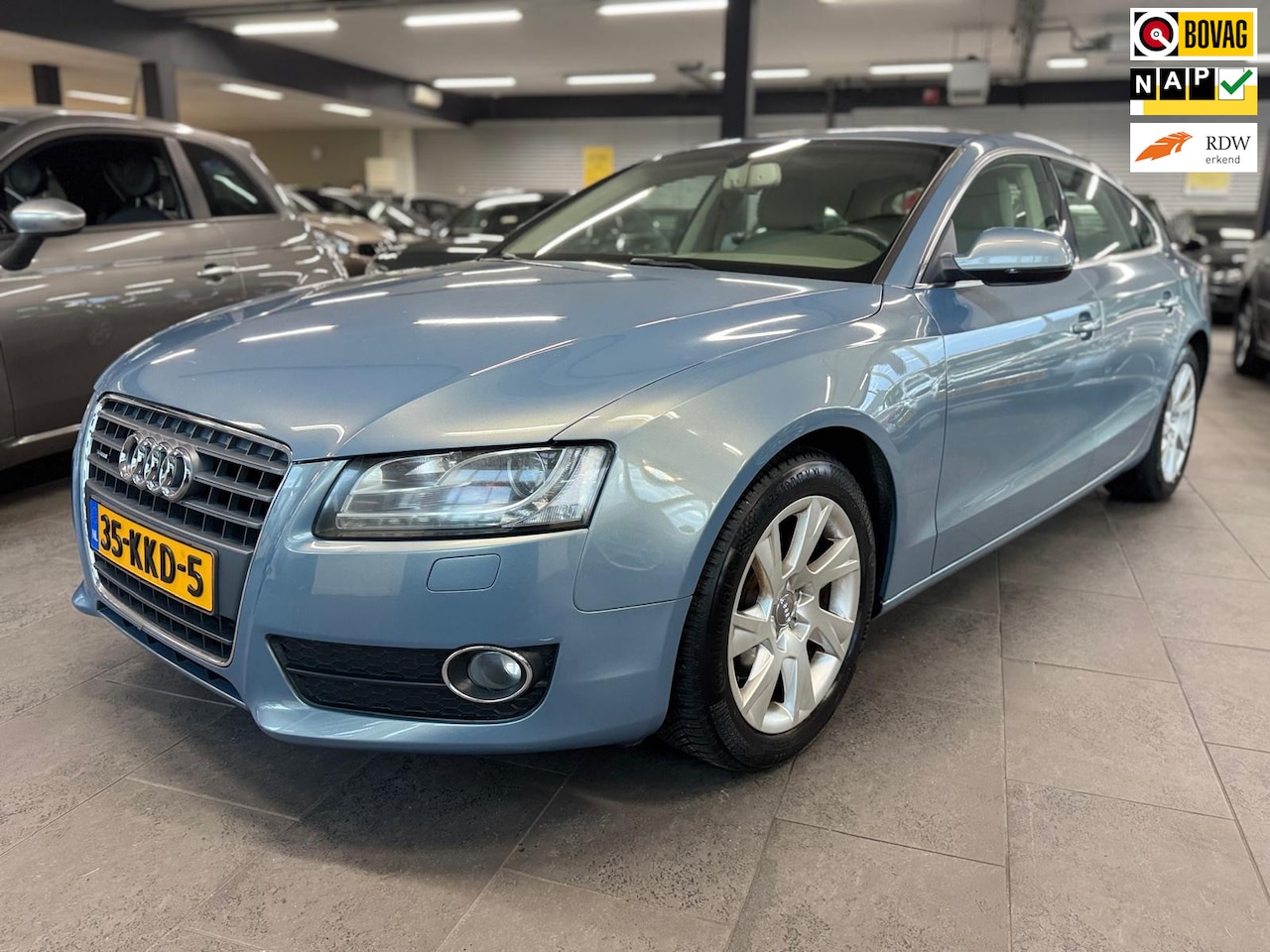 Audi A5 Sportback - 2.0 TFSI quattro leer xenon navigatie clima cruise controle lm-velgen elektrische pakket s - AutoWereld.nl