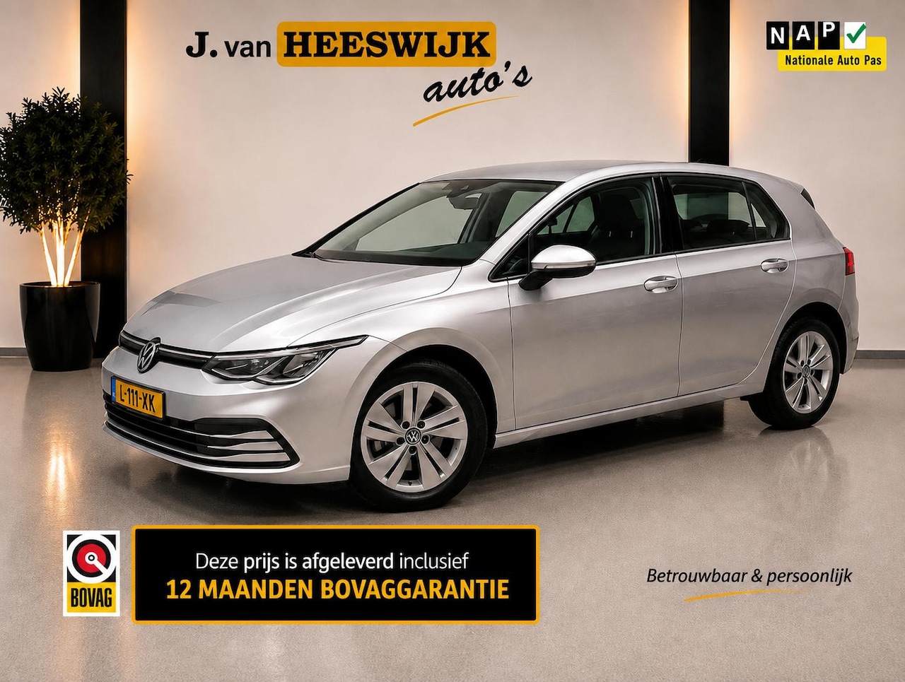Volkswagen Golf - 1.0 eTSI Life Navigatie | Pdc V+A | Lmv | Automaat Incl. 12 maanden Bovag!!! - AutoWereld.nl