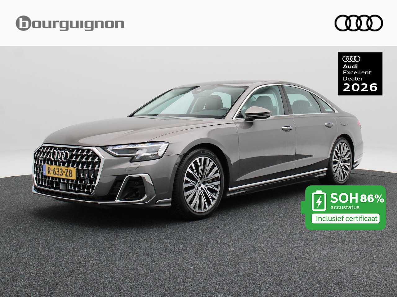 Audi A8 - 60 TFSi e quattro 463 Pk Automaat | Trekhaak | Stoelverwarming | Adaptive Cruise | Bang & - AutoWereld.nl