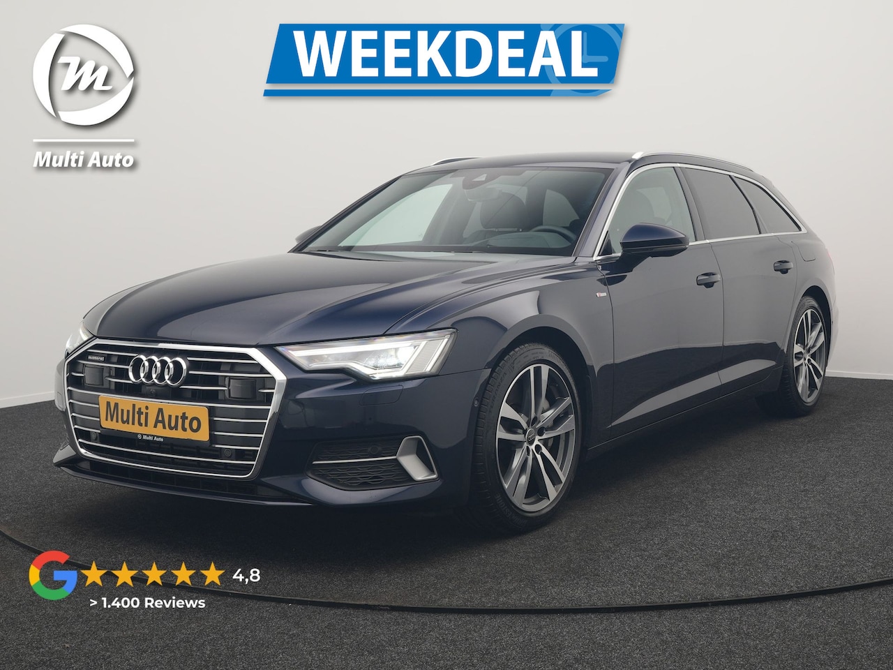 Audi A6 Avant - 50 TFSI e Quattro S Line PHEV 300pk Dealer O.H. | Trekhaak Af Fabriek | Adaptive Cruise | - AutoWereld.nl