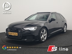 Audi A6 Avant - 50 TFSI e Quattro 2x S Line PHEV 300pk Dealer O.H. | Trekhaak Af Fabriek | Panodak | Adapt