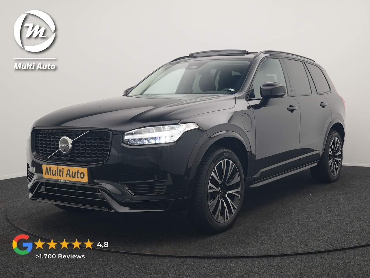 Volvo XC90 - T8 Recharge AWD Plus Dark 7Persoons LONG RANGE PHEV 455pk Dealer O.H. | Trekhaak Af Fabrie - AutoWereld.nl