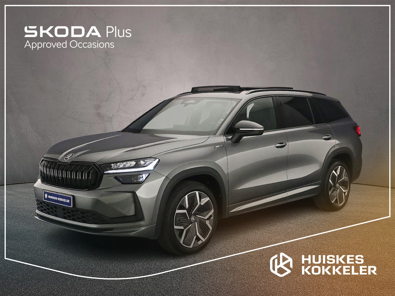 Skoda Kodiaq - Sportline Business 7p. 1.5 eTSI 150pk DSG Automaat Trekhaak, 3e zitrij, Panoramadak, Adapt - AutoWereld.nl