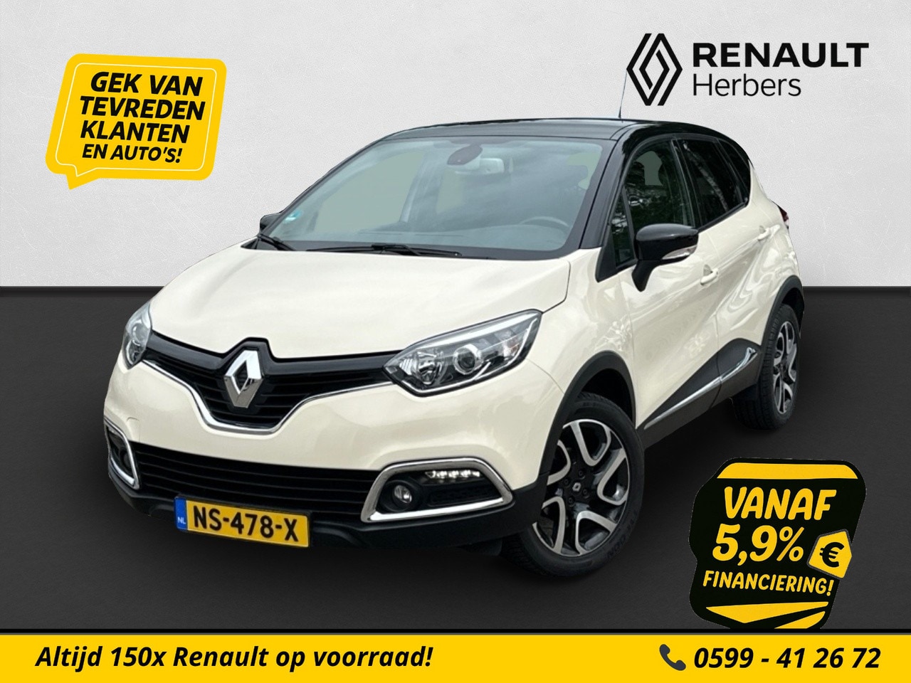 Renault Captur - 0.9 TCe Dynamique TREKHAAK / CAMERA / CRUISE / PDC - AutoWereld.nl