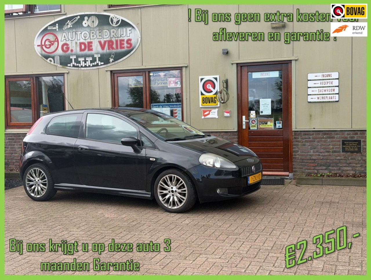Fiat Grande Punto - 1.4-16V Racing - Prijs inclusief 3 maanden garantie en afleveren - - AutoWereld.nl