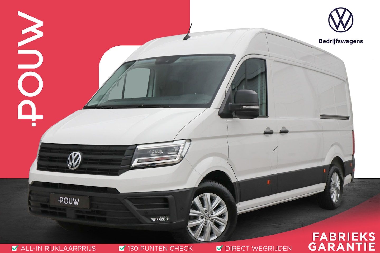 Volkswagen Crafter - 35 2.0 TDI 177pk AUT L3H3 Exclusive | LED Koplampen | Adaptive Cruise | Inrichting + Oprij - AutoWereld.nl