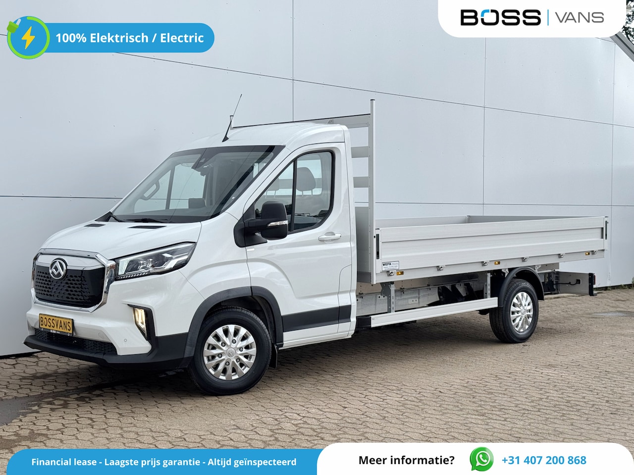 Maxus eDeliver 9 - 65kWh 204PK Nieuw! Open Laadbak 172km WLTP 100% Elektrisch Airco Adaptieve Cruise Carplay - AutoWereld.nl
