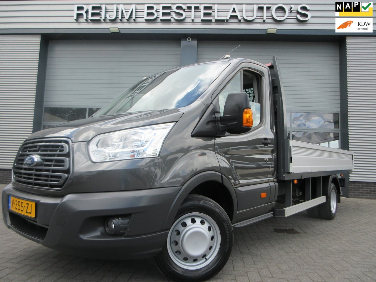 Ford Transit - 350 2.0 TDCI, Euro6, L4, Airco, Open Laadbak, Pick up, 2800kg ahw - AutoWereld.nl