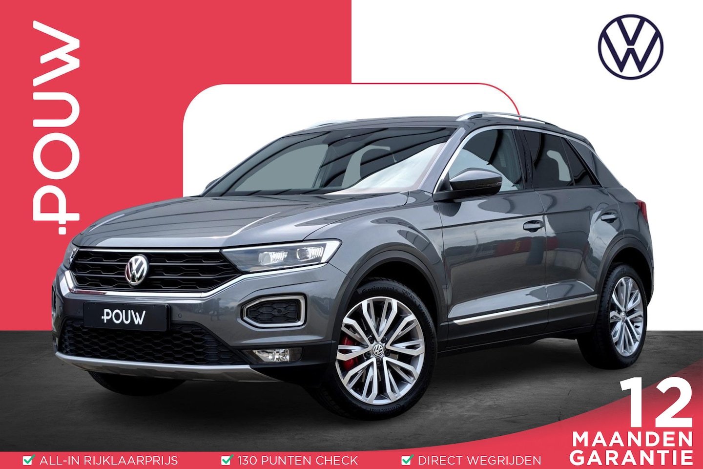 Volkswagen T-Roc - 1.5 TSI 150pk Sport | Navigatie | Adaptive Cruise | LED Matrix - AutoWereld.nl