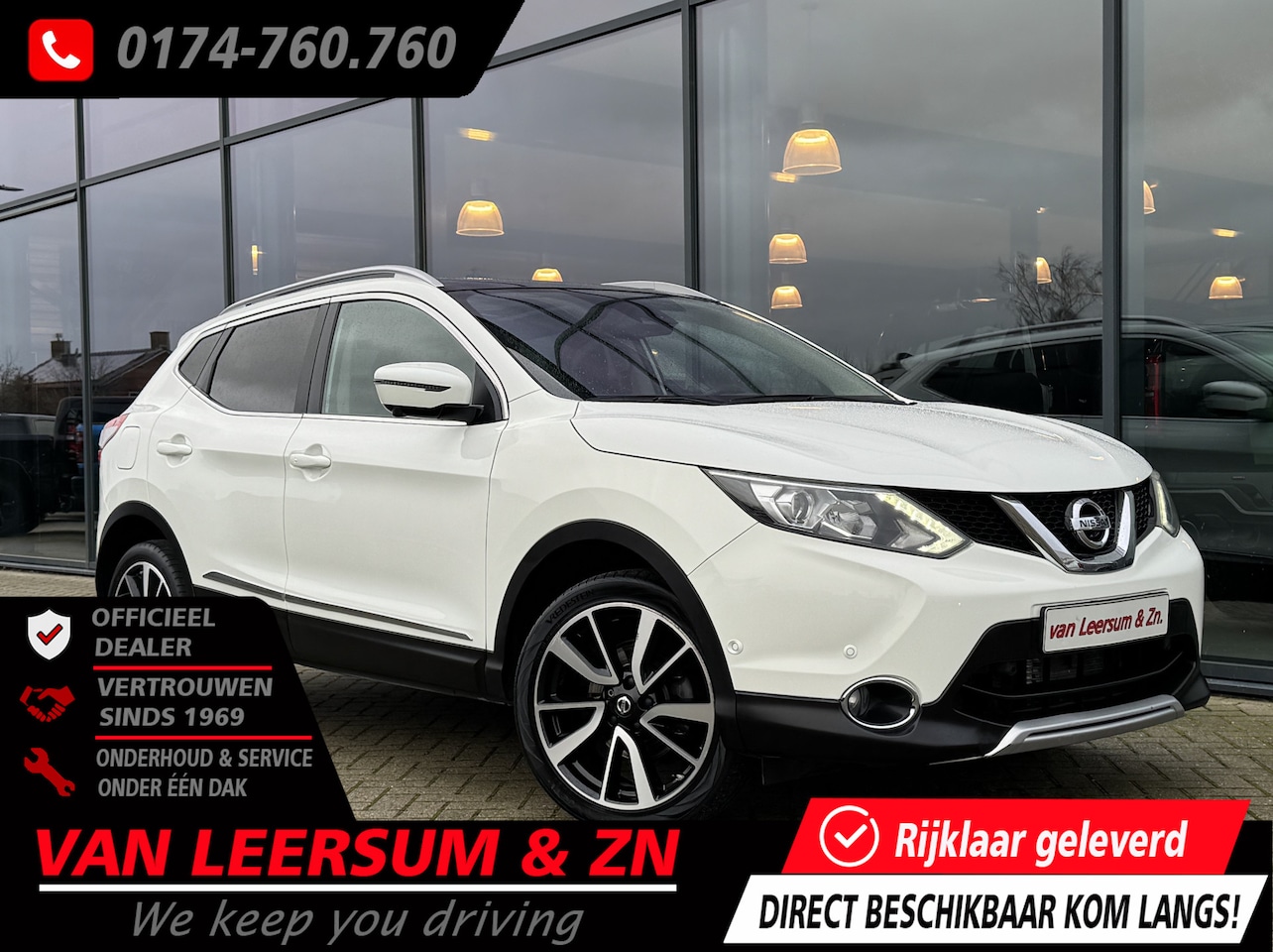 Nissan Qashqai - 1.2 Tekna | Pano | Stoelverwarming | 360 graden camera - AutoWereld.nl