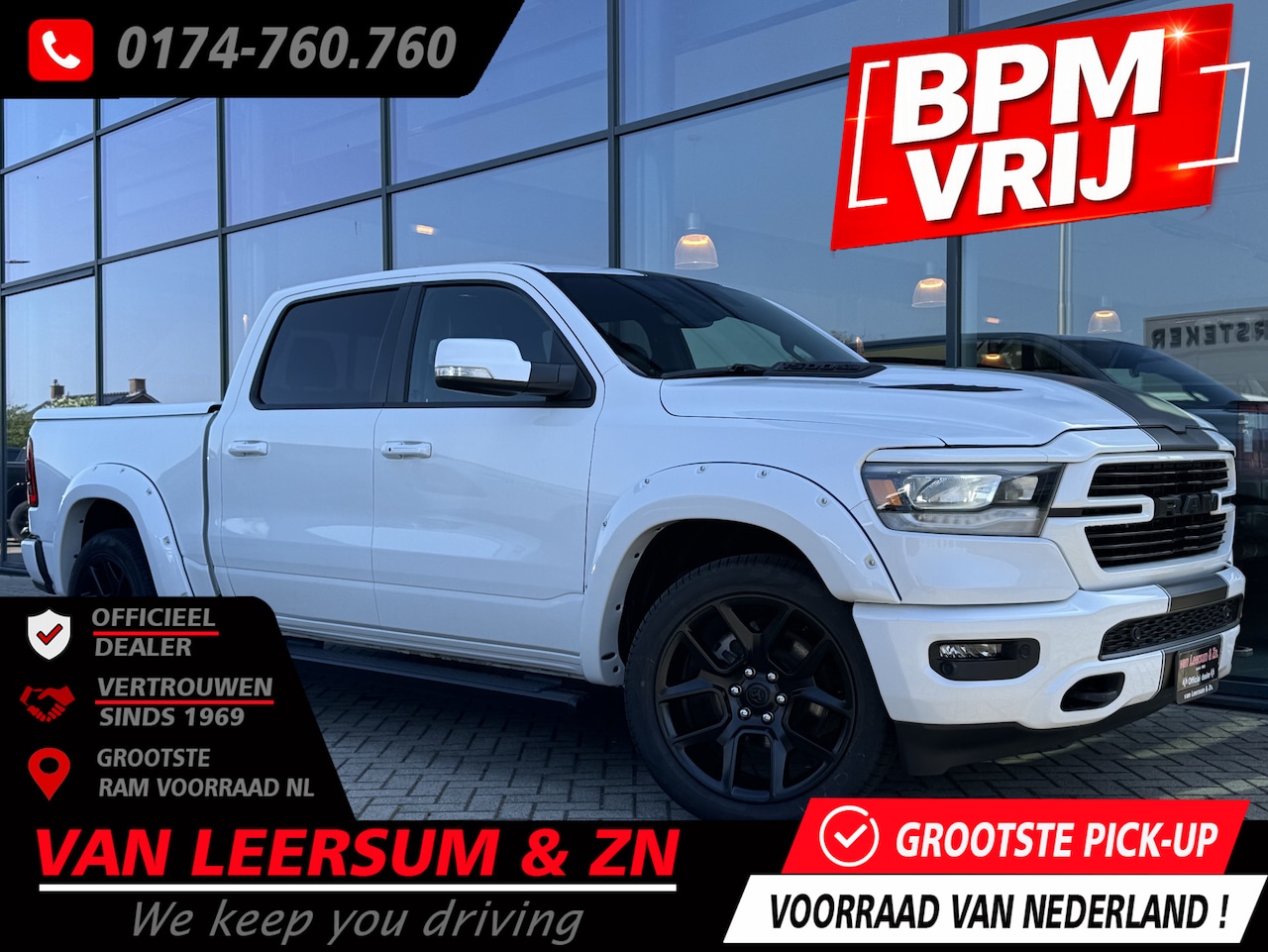 Dodge Ram 1500 - Laramie Sport | Alpine | Achteruitrijcamera | Draadloos Apple Carplay - AutoWereld.nl