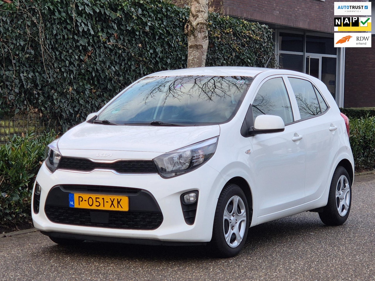 Kia Picanto - Automaat Navigatie Wit NAP NL Rijklaar BTW Auto 1.0 DPi ComfortLine - AutoWereld.nl