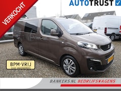 Peugeot Expert - 2.0 BlueHDI 180PK, L3, Dubbel Cabine, Automaat, 2 x Schuifdeur, Airco