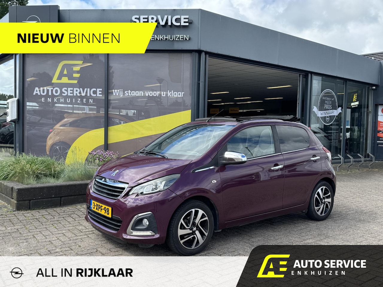 Peugeot 108 - 1.0 e-VTi Allure TOP! 12m garantie en beurt all in | Cabrio dak | LMV | LED | Airco | Blue - AutoWereld.nl