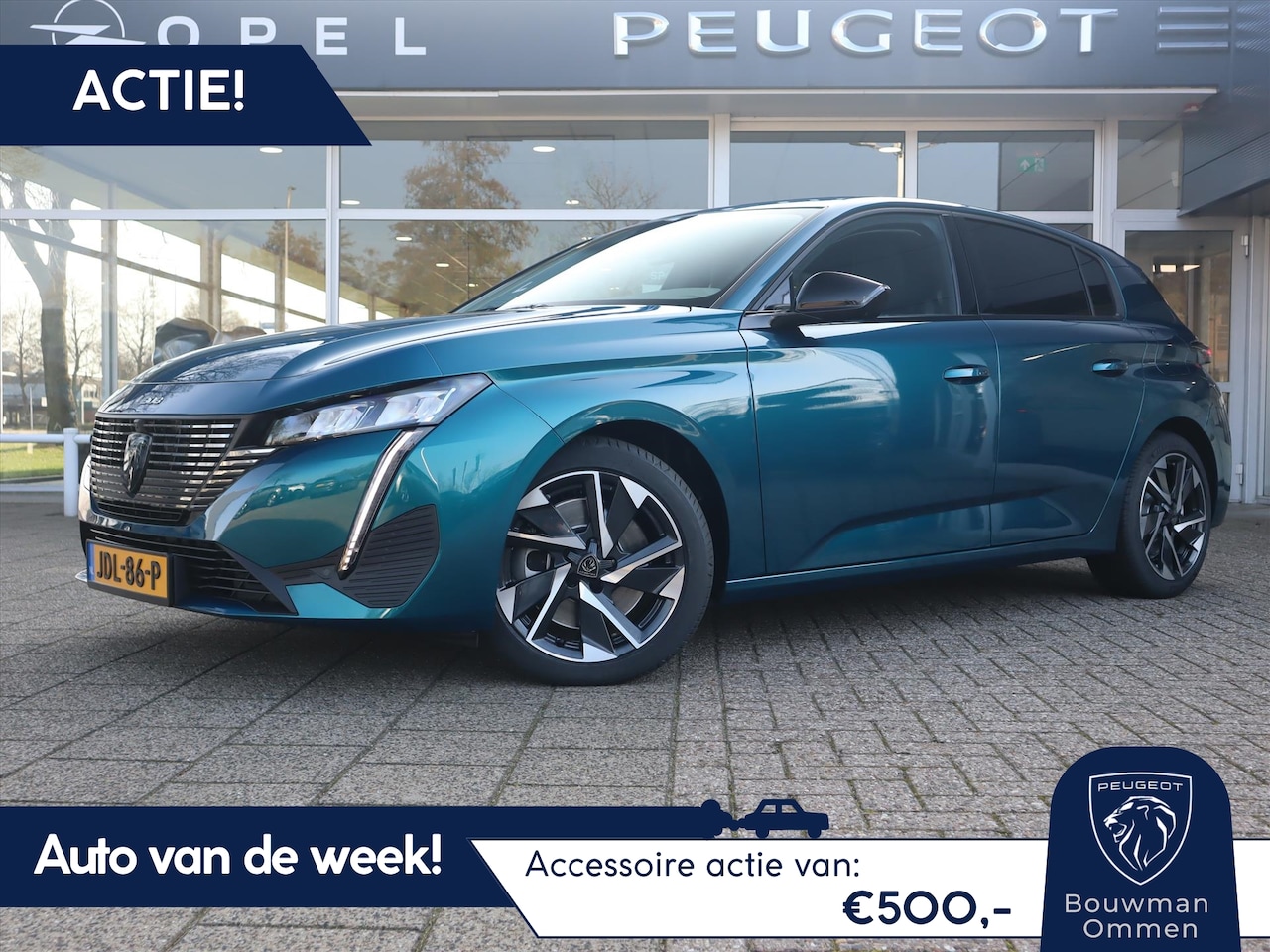 Peugeot 308 - Allure Avantage 1.6 HYbrid 180PK e-EAT8 Automaat, Rijklaarprijs Navigatie DAB+ Adaptieve C - AutoWereld.nl