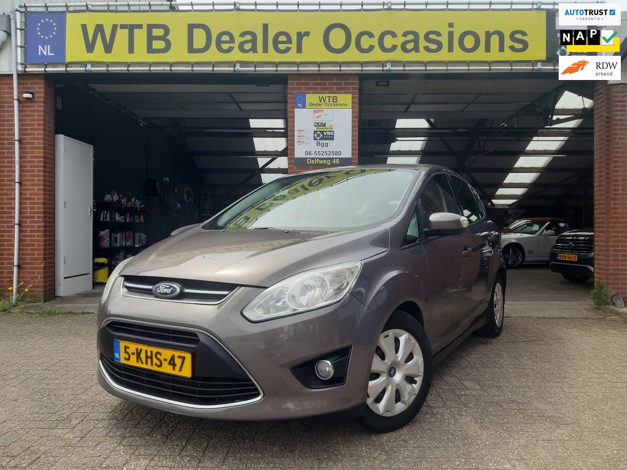 Ford C-Max - 1.0 Trend 1.0 Trend, Navi, Airco,1e Eig., Cruise Contr, APK, Electr. Ramen, Dealer onderhouden. - AutoWereld.nl