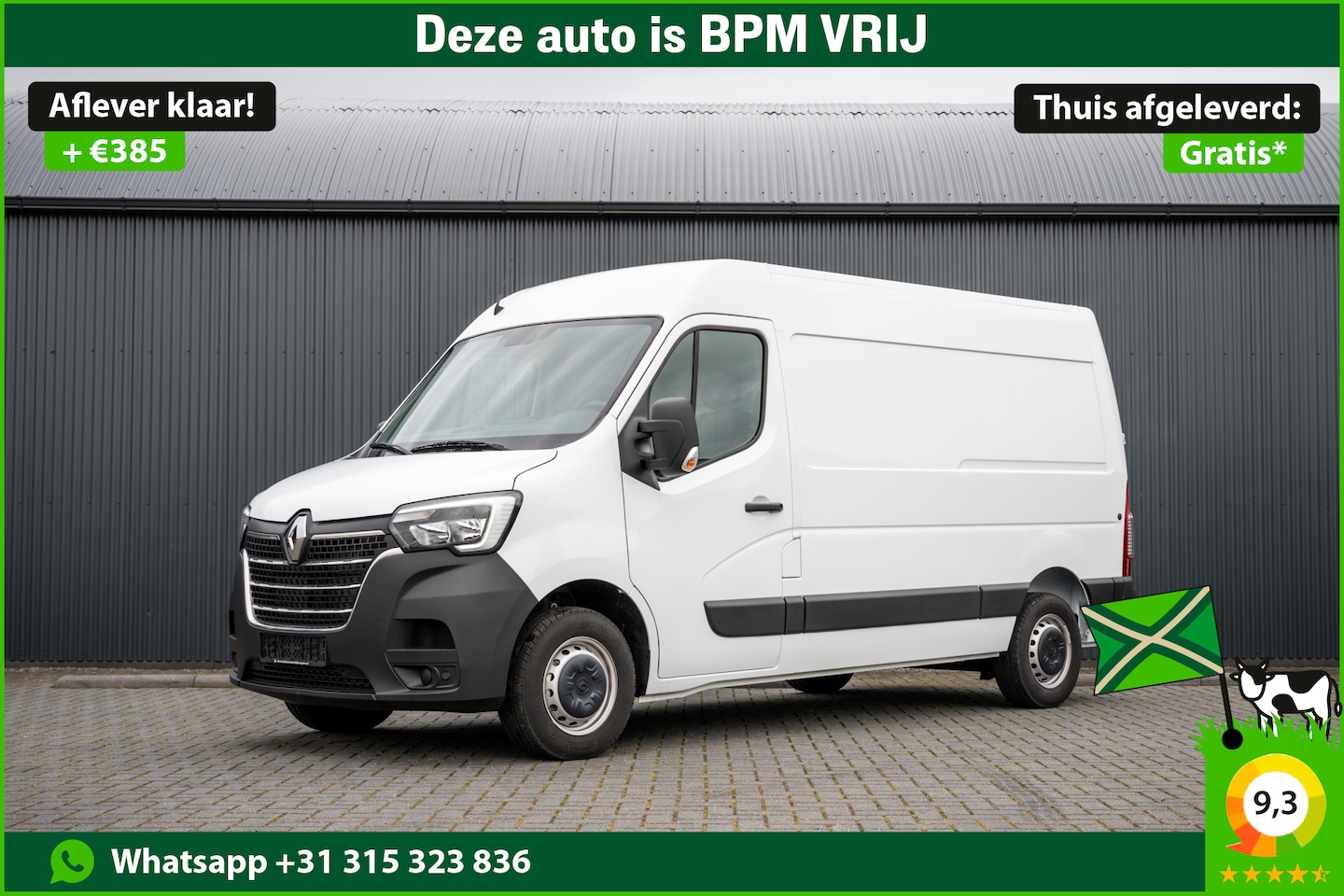 Renault Master - Bleu DCI 135PK | L2H2 | Nieuw | Navi | 3-Zits | LED | Cruise | Airco - AutoWereld.nl