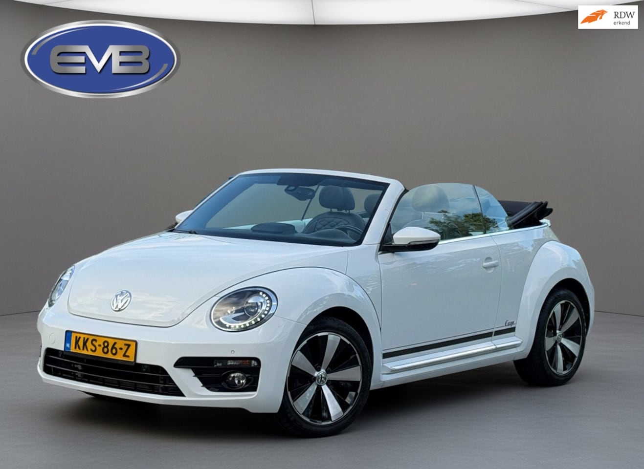 Volkswagen Beetle Cabriolet - 1.2 TSI Design BlueMotion 1.2 TSI Design BlueMotion, achteruitrijcamera, sport leder, stoelverwarming,17 inch, VOL O - AutoWereld.nl