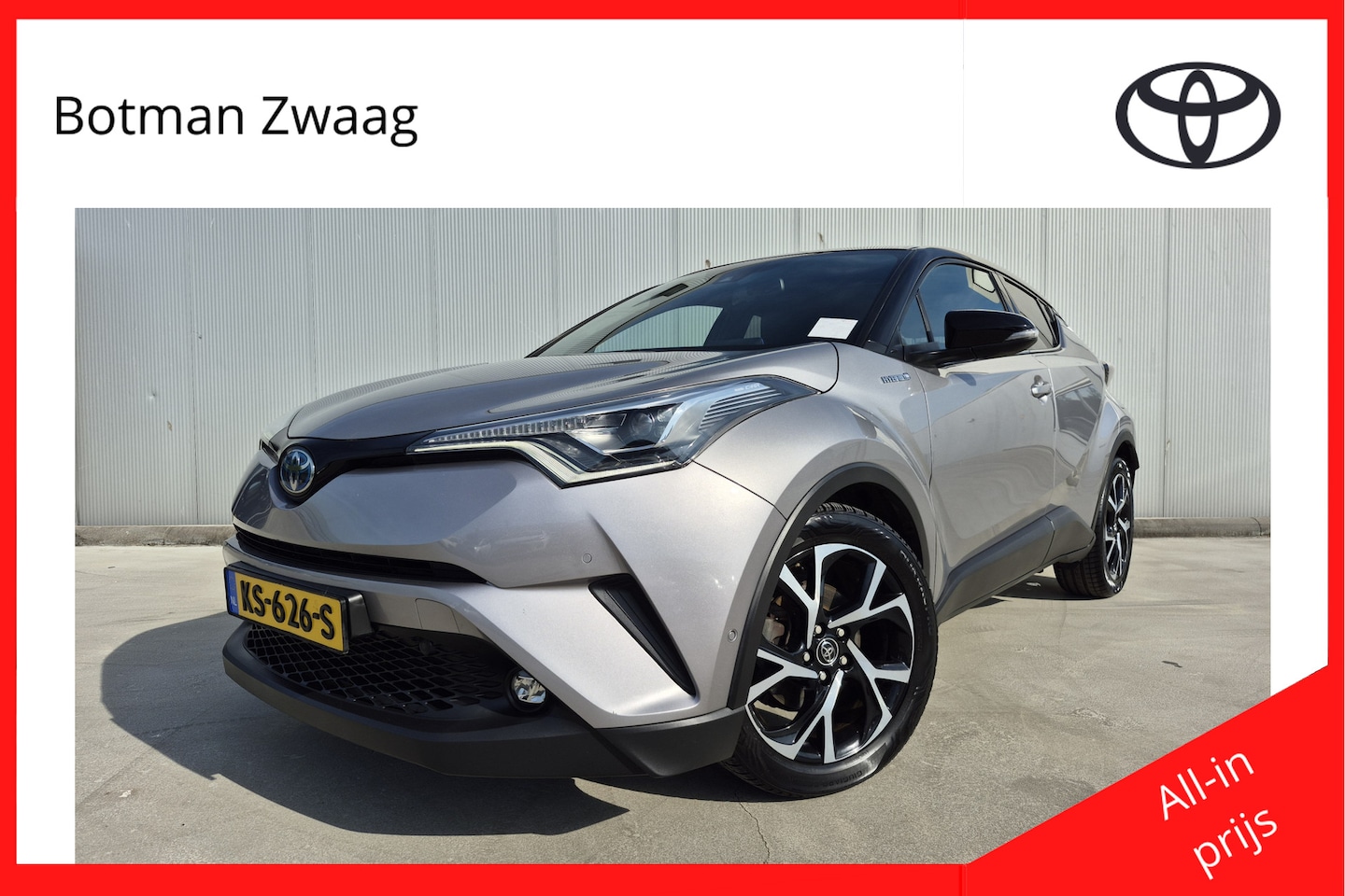 Toyota C-HR - 1.8 Hybrid Bi-Tone Plus | Lederen bekleding | Navigatie | Cruise control adaptief | DAB | - AutoWereld.nl