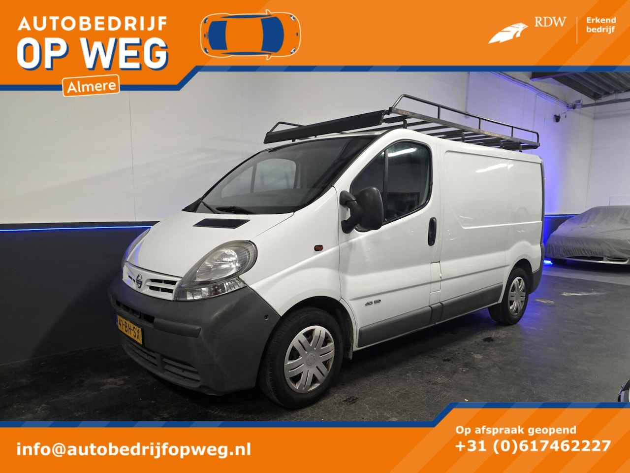 Nissan Primastar - 80.29-310 1.9 CDi | Grijs Kenteken | Imperiaal | Trekhaak | 3-Zits | NAP | APK 03-2027 - AutoWereld.nl