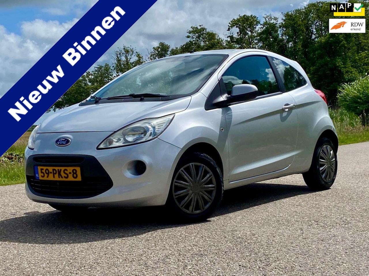 Ford Ka - 1.2 Comfort start/stop Airco Electrische Spiegels Electrische Ramen Perfect Onderhouden NA - AutoWereld.nl