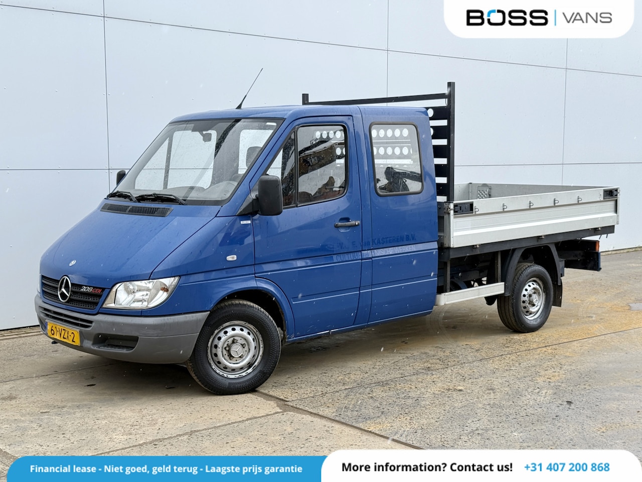 Mercedes-Benz Sprinter - 208 2.2 CDI Dubbele Cabine Trekhaak 6 Personen Open laadbak Pritische - AutoWereld.nl