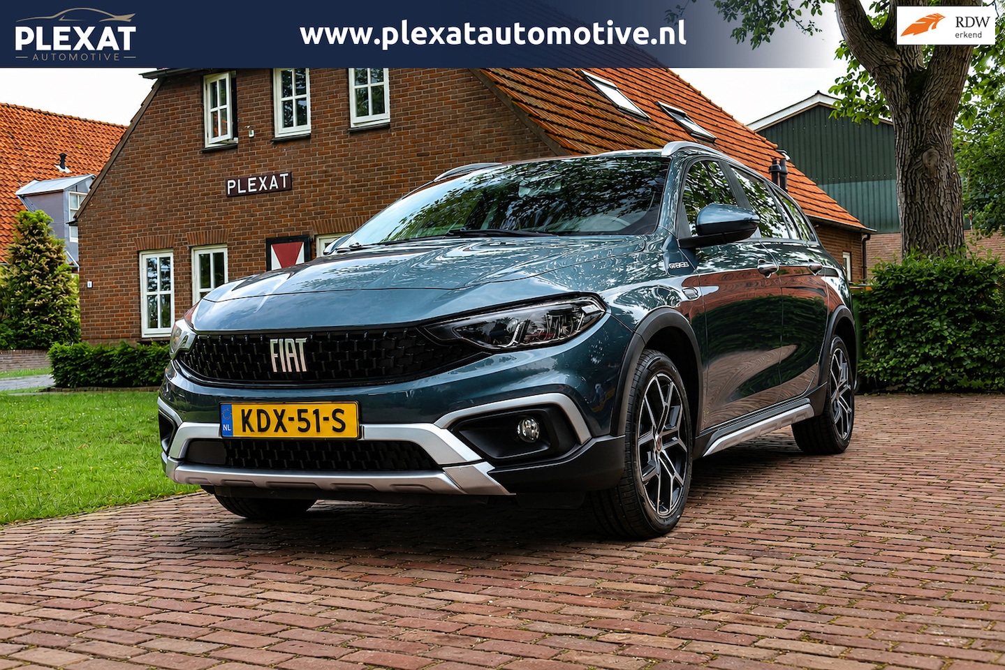 Fiat Tipo Stationwagon - Cross 1.5 Hybrid Garmin Aut. | Adap. Cruise | Stoelverwarming | Full Led | Virtual Dash | - AutoWereld.nl