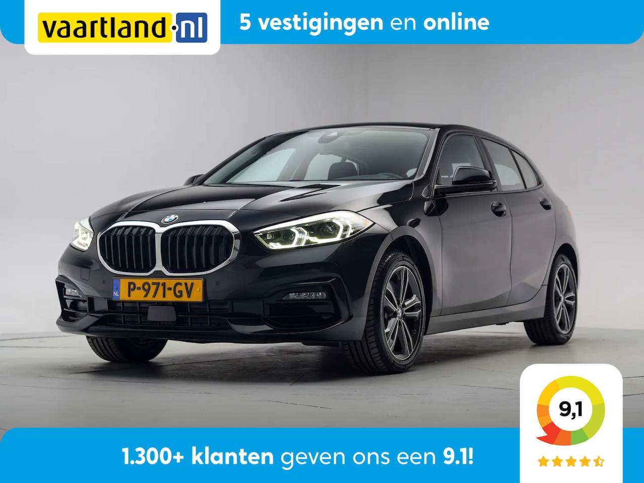 BMW 1-serie - 120i 178pk Sport Line Business Edition Plus Aut. { LED Navi prof. Leder ] - AutoWereld.nl