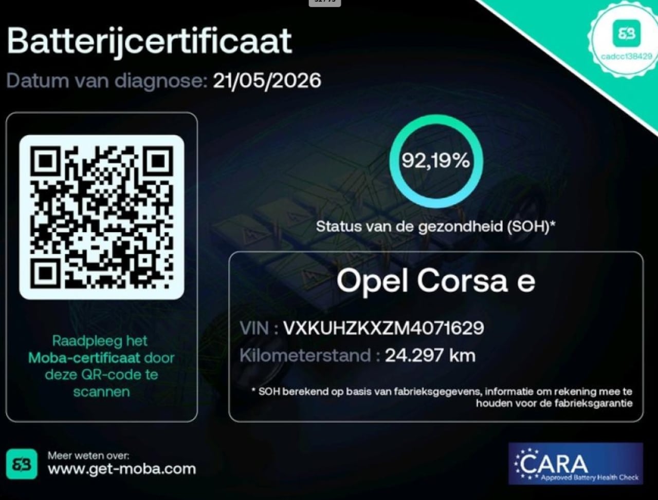 Opel Corsa-e - Elegance 50 kWh 11kW 3FASE 92% SOH CAMERA CARPLAY PDC - AutoWereld.nl