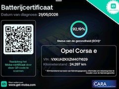 Opel Corsa-e - Elegance 50 kWh 11kW 3FASE 92% SOH CAMERA CARPLAY PDC